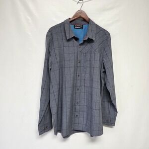 Avalanche Outdoor Supply Co Long Sleeve Button Down Shirt Gray XL Soft